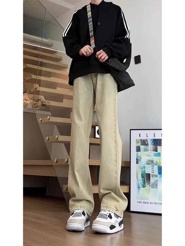 High Waist Straight Leg Fce Lined Men's Jeans Autumn Winter Yellow Mud Color Knife Flared Pants American Vibe Street ...
High Waist Straight Leg Fce Lined Men's Jeans Autumn Winter Yellow Mud Color Knife Flared Pants American Vibe Street ...