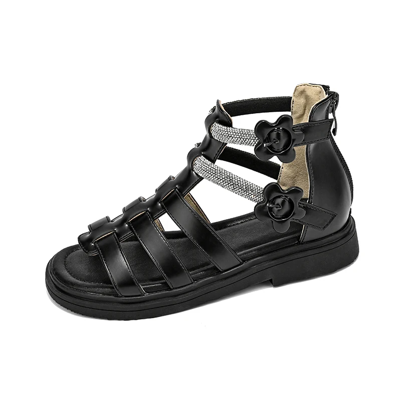 British Style Children's Sandals Girl 2025 Summer Kids Hollow-out Beach Shoes Fashion Cut-outs Casual Beach Shoes Roman Sandals
British Style Children's Sandals Girl 2025 Summer Kids Hollow-out Beach Shoes Fashion Cut-outs Casual Beach Shoes Roman Sandals