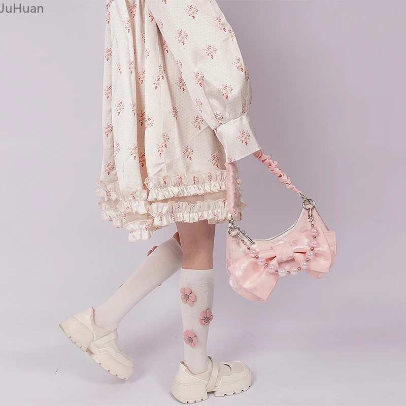 Kawaii Japanese pink sweet Lolita bags ladies pearl bow pleated women's bag shoulder messenger bag crossbody bags for female
Kawaii Japanese pink sweet Lolita bags ladies pearl bow pleated women's bag shoulder messenger bag crossbody bags for female