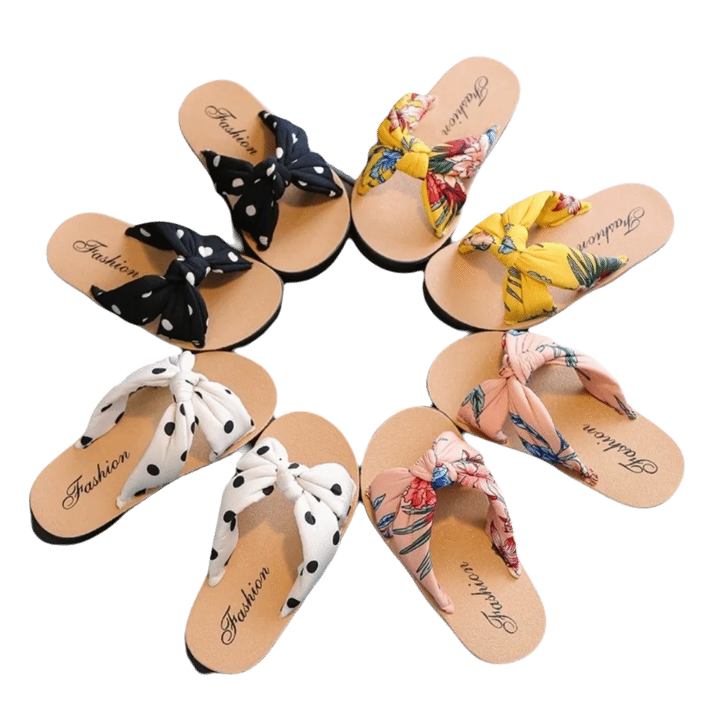 Cute Open Toe Toddler Bow Sandals Non-Slip Soft Sole Girls' Slippers Bohemian Summer Slippers for Kids for Little Girl
Cute Open Toe Toddler Bow Sandals Non-Slip Soft Sole Girls' Slippers Bohemian Summer Slippers for Kids for Little Girl