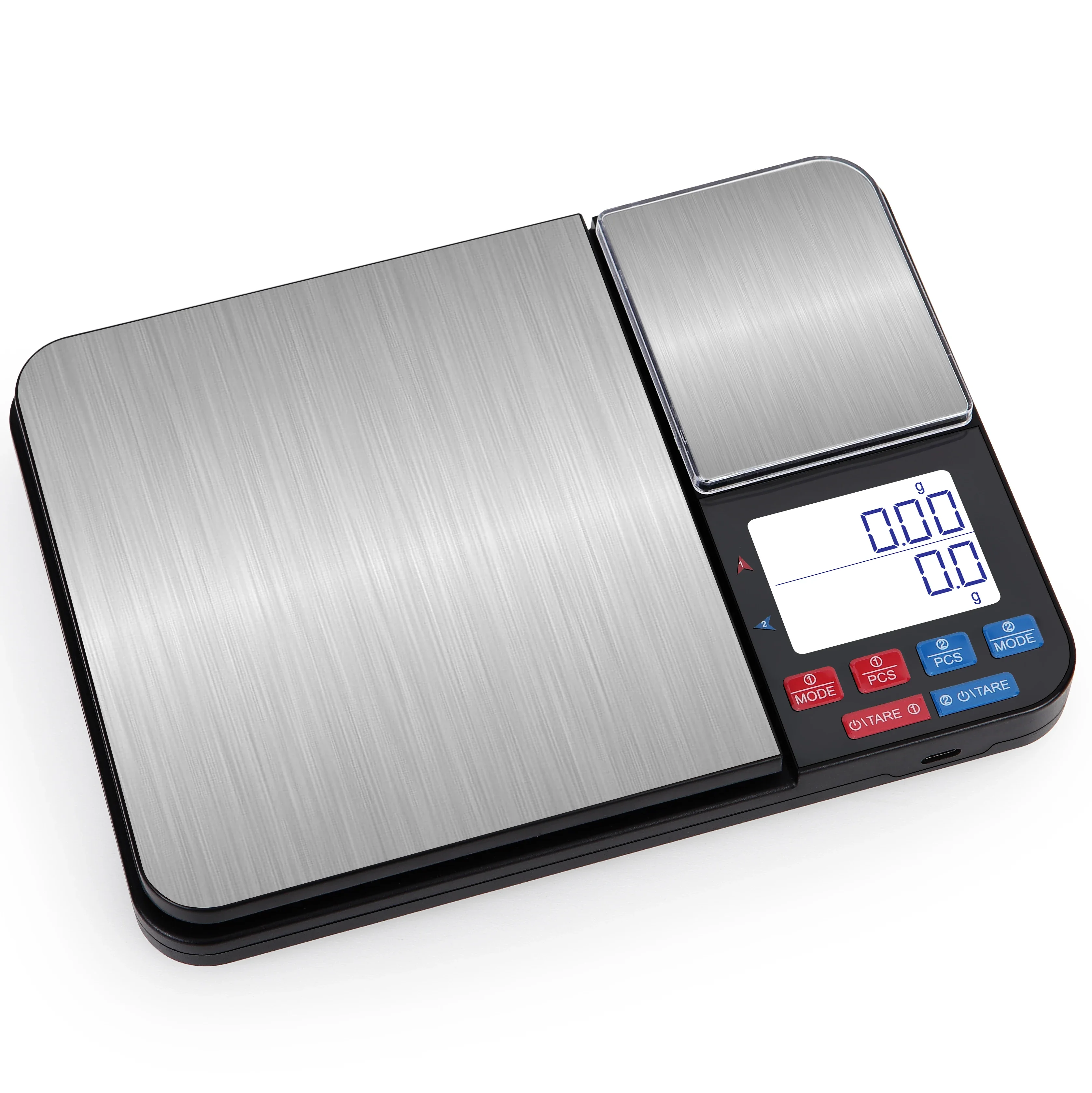 Dual Precision Digital Kitchen Scale Electronic for Baking Cooking 0.1g / 0.01g Accuracy 5KG/10KG USB Rechargeable Multi-Unit
Dual Precision Digital Kitchen Scale Electronic for Baking Cooking 0.1g / 0.01g Accuracy 5KG/10KG USB Rechargeable Multi-Unit