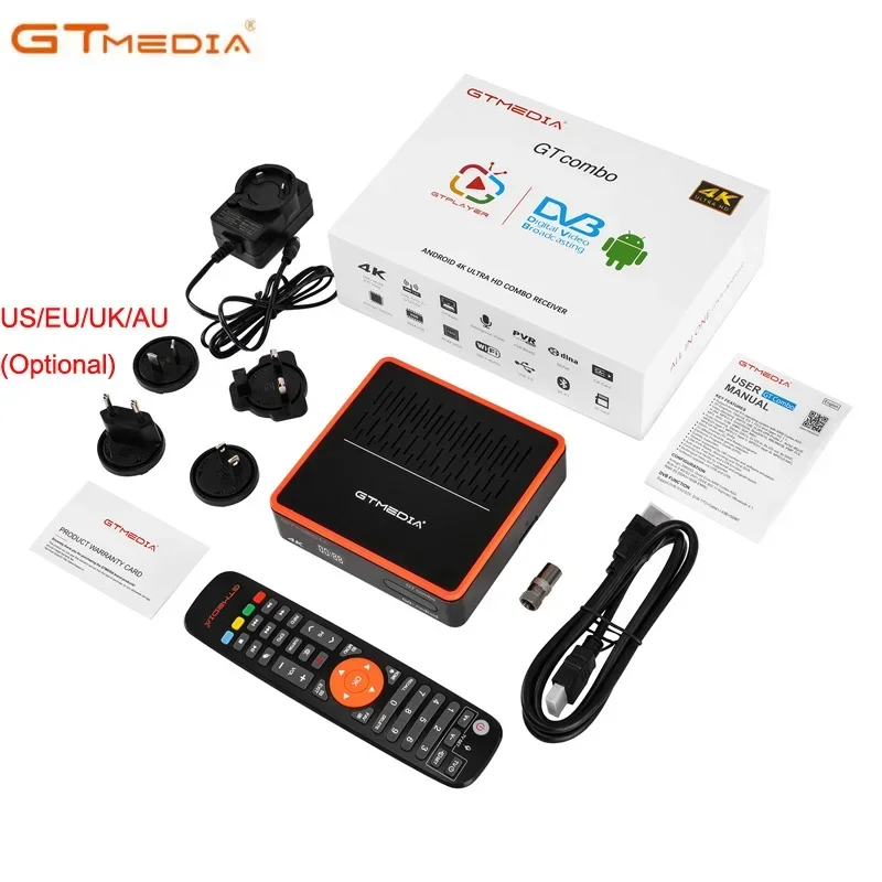 GTMEDIA GT Combo Android 9.0+DVB-S2X-T2/C ISDBT ATSC-C(J.83B) GTCombo Decoder 4K Satellite TV Receiver Smart HD TV Set Top Box
GTMEDIA GT Combo Android 9.0+DVB-S2X-T2/C ISDBT ATSC-C(J.83B) GTCombo Decoder 4K Satellite TV Receiver Smart HD TV Set Top Box