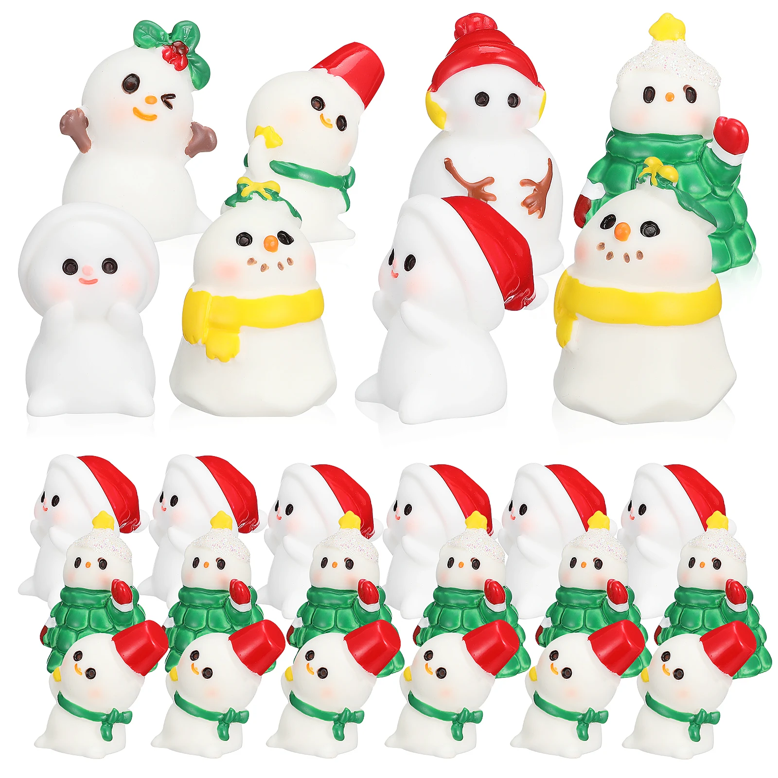 36Pcs Christmas Mini Resin Snowmen Santa Decorations Tiny Ornaments for Tabletop Shelf Holiday Resin Miniature Collection
36Pcs Christmas Mini Resin Snowmen Santa Decorations Tiny Ornaments for Tabletop Shelf Holiday Resin Miniature Collection