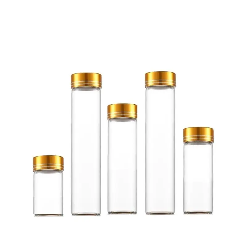 30pcs 15ml 25ml 30ml 40ml 50ml Clear Sample Bottle Gold Line Screw Lid Empty Essential Oil Vials Glass Bottle For Liquids
30pcs 15ml 25ml 30ml 40ml 50ml Clear Sample Bottle Gold Line Screw Lid Empty Essential Oil Vials Glass Bottle For Liquids