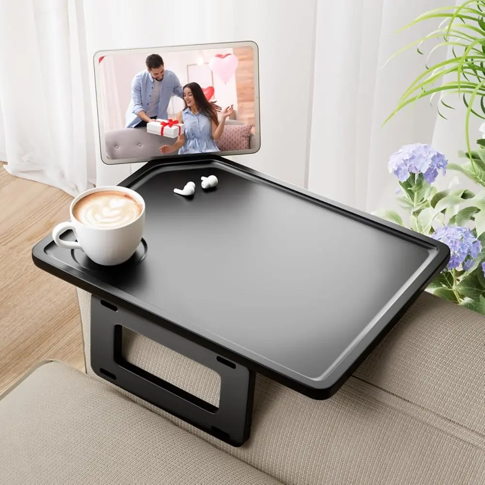Couch Arm Tray Table Sofa Arm Clip Table, Armrest Tray Table Suitable For Home Drinks/Fast Food/Fruit Etc, Large Size
Couch Arm Tray Table Sofa Arm Clip Table, Armrest Tray Table Suitable For Home Drinks/Fast Food/Fruit Etc, Large Size