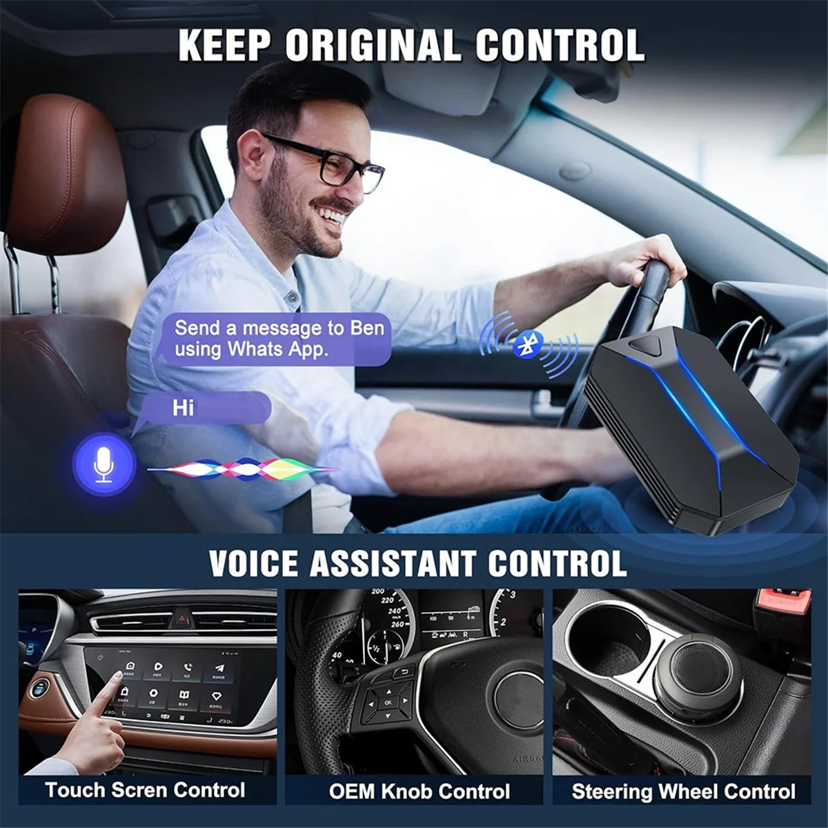 SVFE-gWired to Wireless Carplay Adapter for Car Stereo with Type C Plug and Play WiFi Bluetooth 5.3 Receiver Adapter AI
SVFE-gWired to Wireless Carplay Adapter for Car Stereo with Type C Plug and Play WiFi Bluetooth 5.3 Receiver Adapter AI