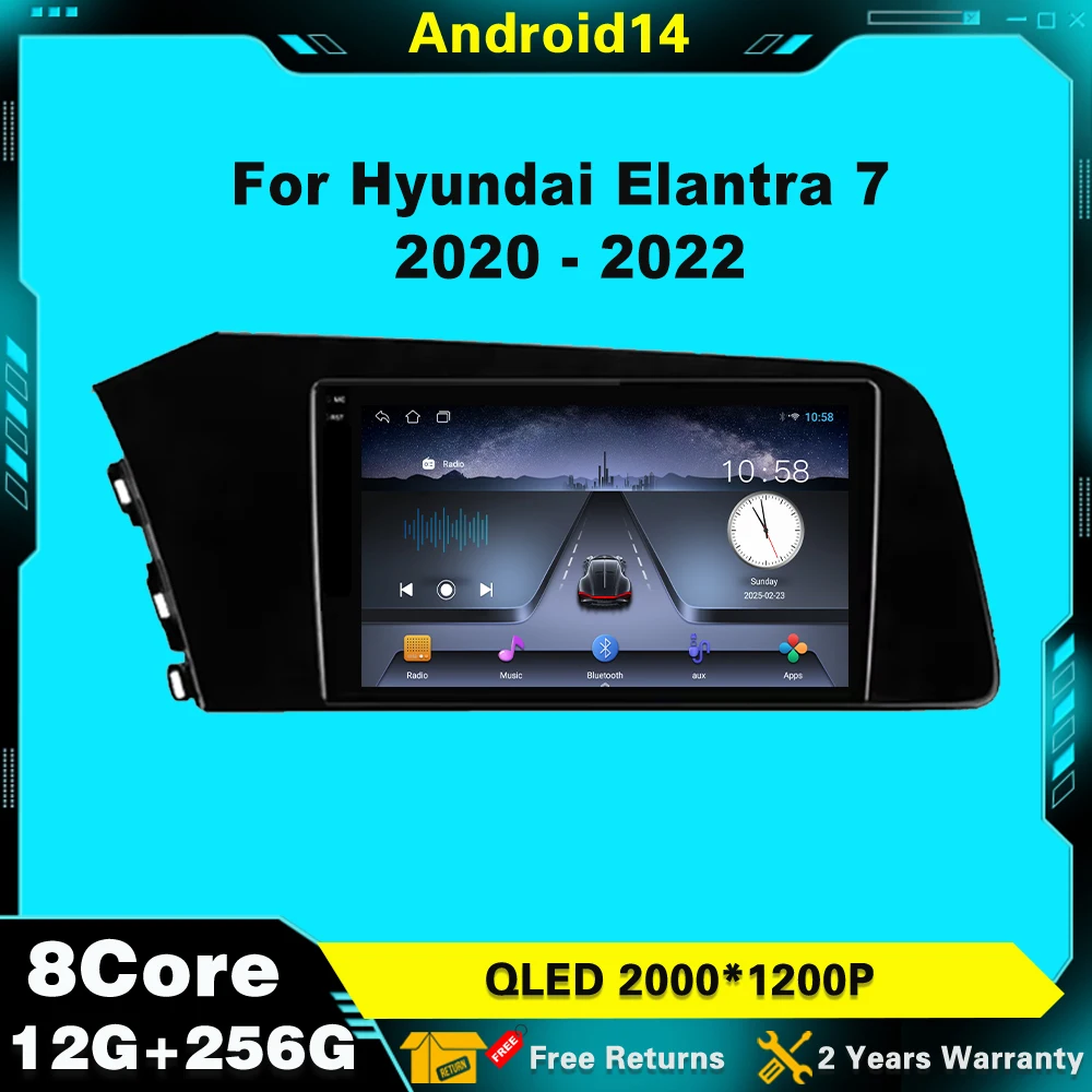 For Hyundai Elantra 7 2020 - 2022 Android 14 Car Radio Multimedia Video Player Stereo Navigation GPS 4G dvd Carplay QLED Screen
For Hyundai Elantra 7 2020 - 2022 Android 14 Car Radio Multimedia Video Player Stereo Navigation GPS 4G dvd Carplay QLED Screen