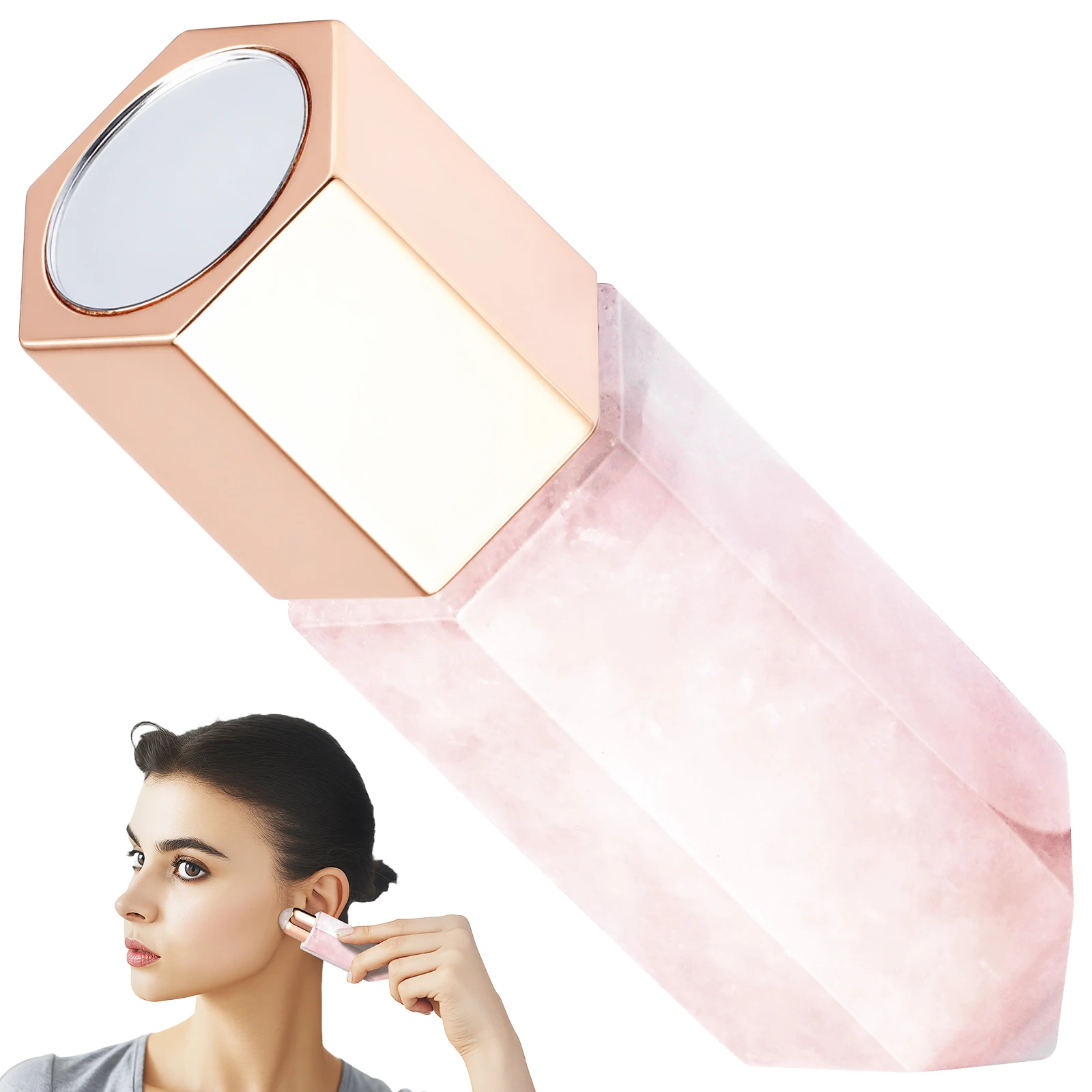 Facial Beauty Scraping Board Rose Quartz Column Massager Promotes Blood Circulation Lightweight Skin Care Tool For Face
Facial Beauty Scraping Board Rose Quartz Column Massager Promotes Blood Circulation Lightweight Skin Care Tool For Face