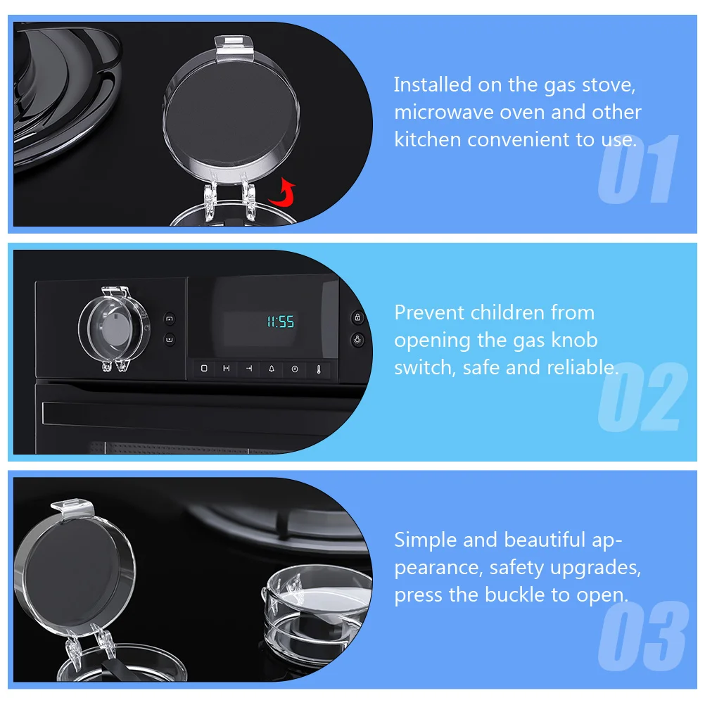 5pcs Knob Guard Child Safety Stove Covers White Protective Gas Oven Knob Covers Transparent Design Long Time Use
5pcs Knob Guard Child Safety Stove Covers White Protective Gas Oven Knob Covers Transparent Design Long Time Use
