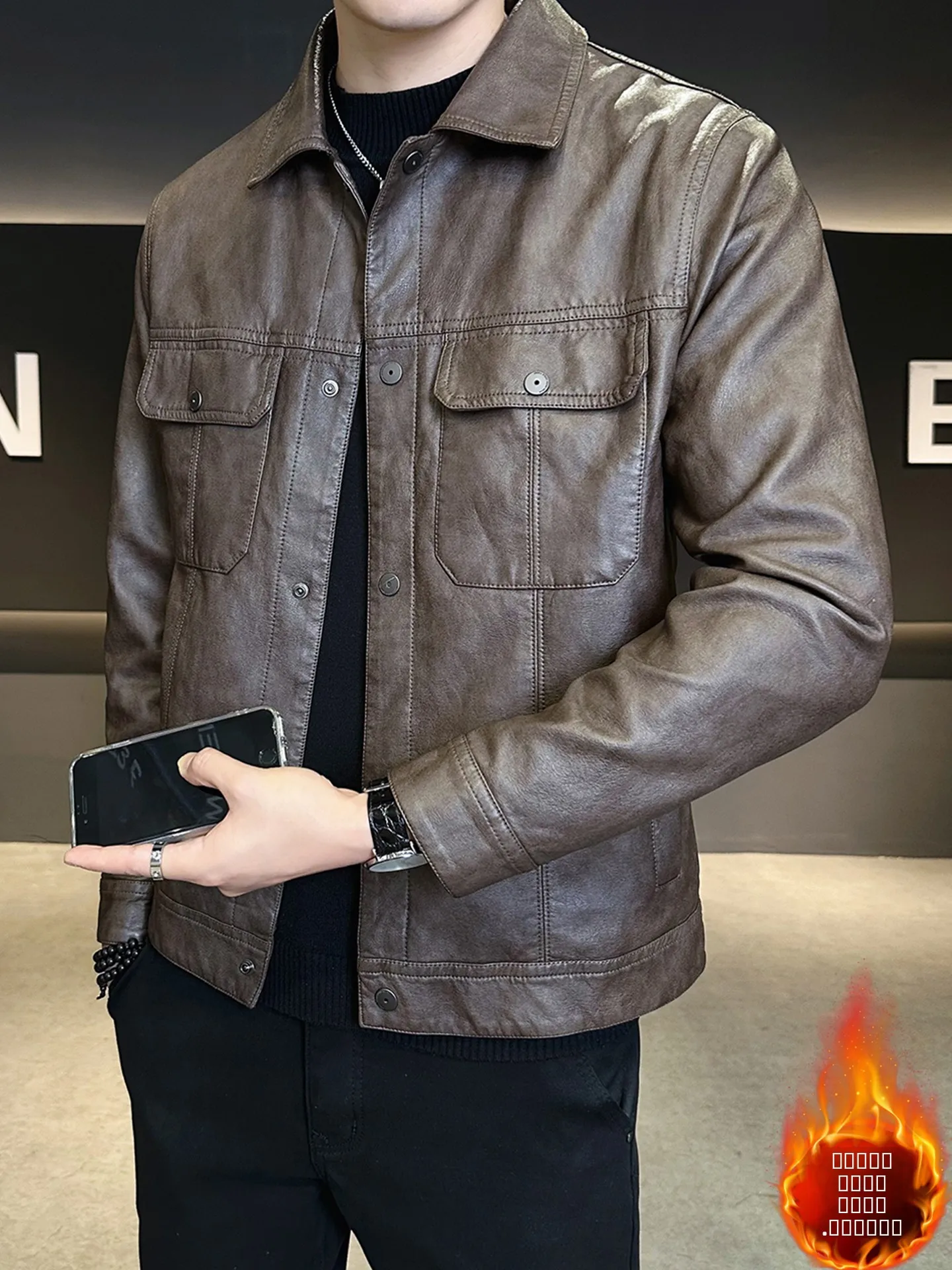 Мужская кожаная куртка-косуха из искусственной кожи, утепленная, облегающая, осенне-зимняя, новая, модная, брендовая, для мужчин
Мужская кожаная куртка-косуха из искусственной кожи, утепленная, облегающая, осенне-зимняя, новая, модная, брендовая, для мужчин