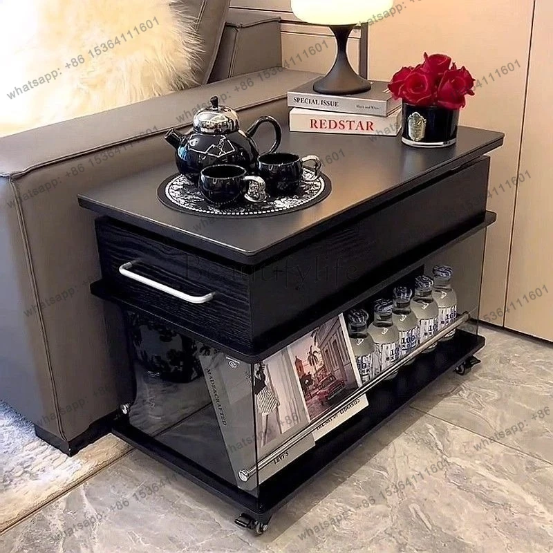 light luxury modern lifting movable coffee table solid wood household multi-functional folding simple side cabinet
light luxury modern lifting movable coffee table solid wood household multi-functional folding simple side cabinet