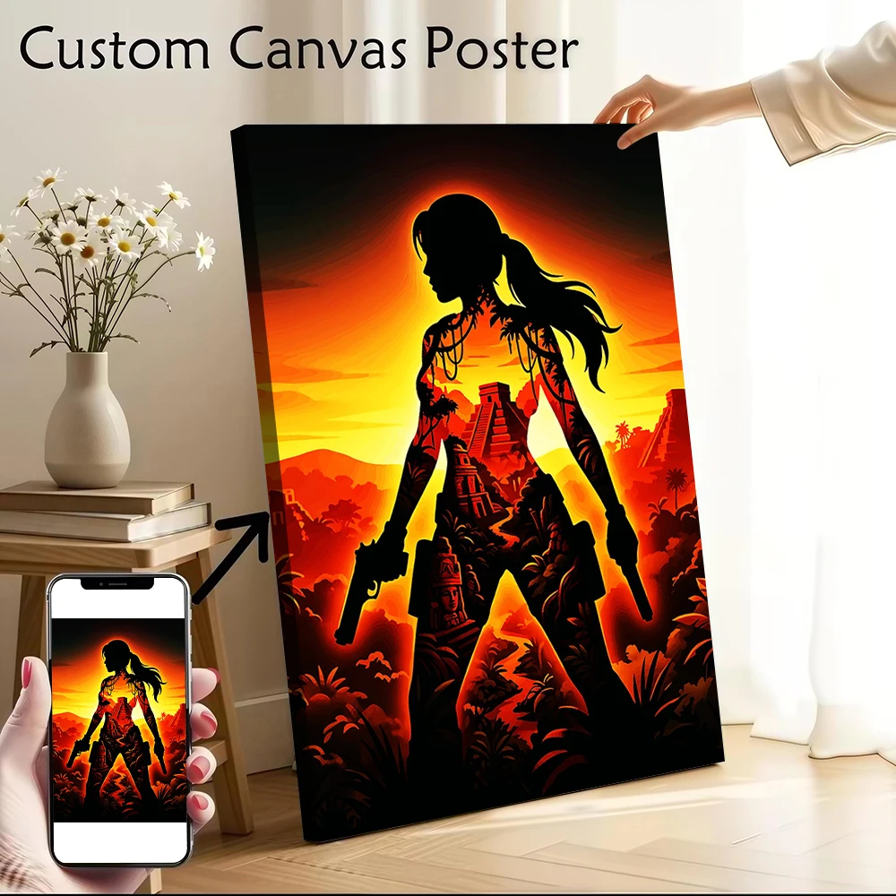 Lara Croft Silhouette Jungle Adventure Canvas Poster Pictures Wall Art Canvas Painting for Fans Room Decorations Decor Luxury
Lara Croft Silhouette Jungle Adventure Canvas Poster Pictures Wall Art Canvas Painting for Fans Room Decorations Decor Luxury