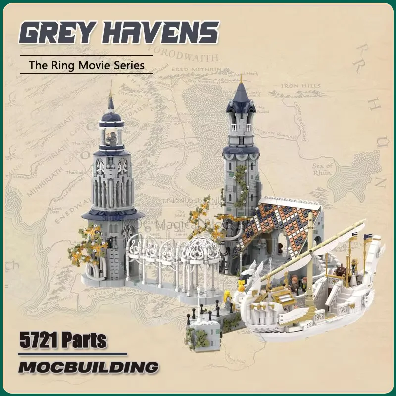 Строительные блоки Grey Havens MOC, кольца UCS, Кирпичи по технологии киносъемки, сборка «сделай сам», коллекционные игрушки, дисплей, рождественские подарки
Строительные блоки Grey Havens MOC, кольца UCS, Кирпичи по технологии киносъемки, сборка «сделай сам», коллекционные игрушки, дисплей, рождественские подарки