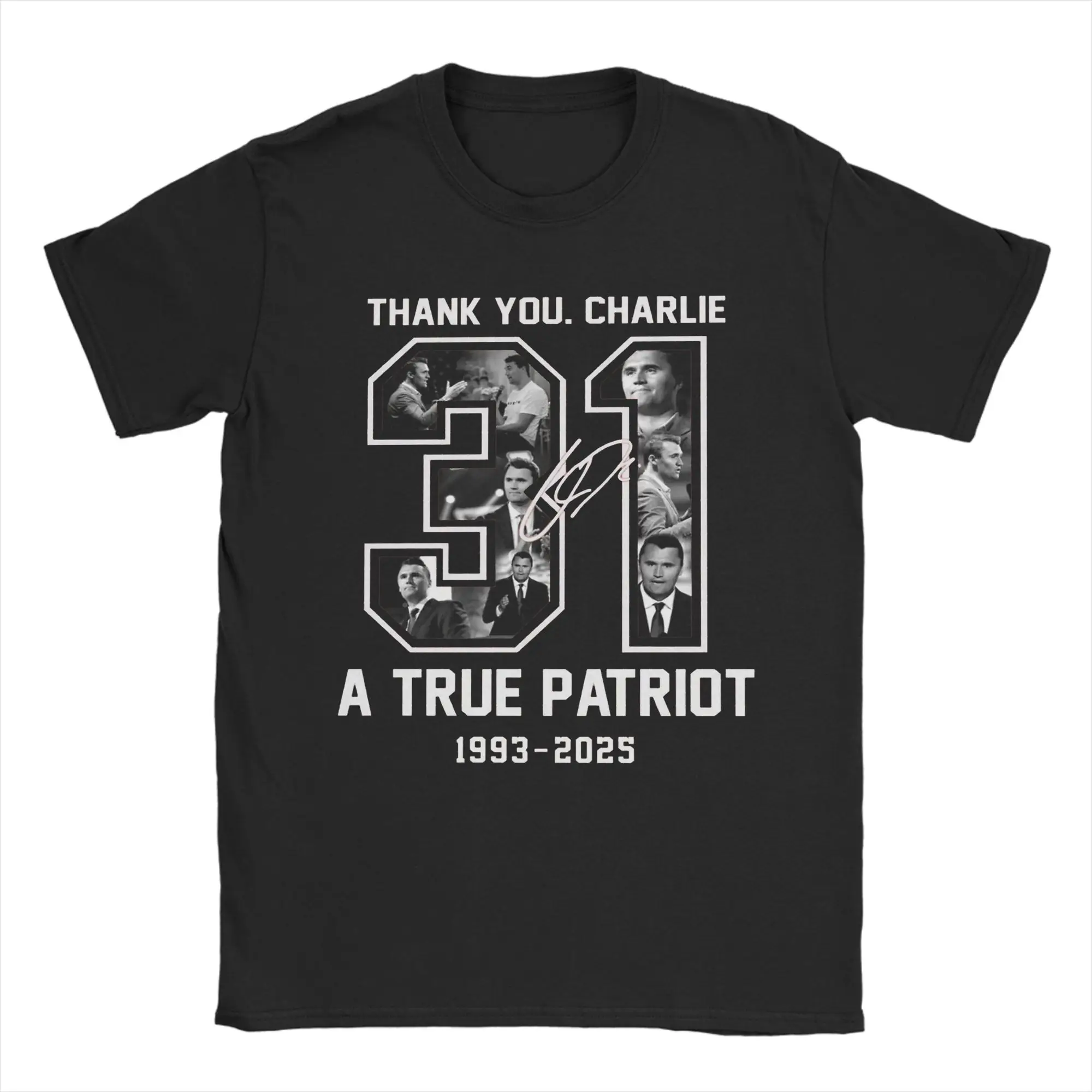 Harajuku T Shirt Beach Charlie Kirk Freedom 31 Thank You Charlie Fashion T-Shirts Cotton Tee Shirt Male Retro Short Sleeve Tees
Harajuku T Shirt Beach Charlie Kirk Freedom 31 Thank You Charlie Fashion T-Shirts Cotton Tee Shirt Male Retro Short Sleeve Tees