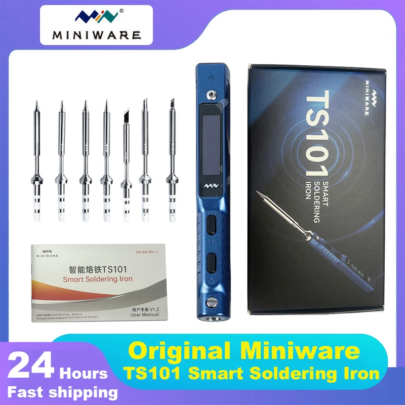 MINIWARE TS101 High Power Digital Display Electric Soldering Iron Welding Pen Internal Heating for Household Welding Repair
MINIWARE TS101 High Power Digital Display Electric Soldering Iron Welding Pen Internal Heating for Household Welding Repair