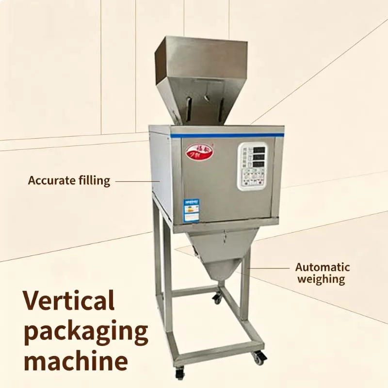 Commercial Coffee Flour Powder Sugar Seed Tea Popcorn Nut Rice Spice Bag Weighing Packing Automatic Filling Machine