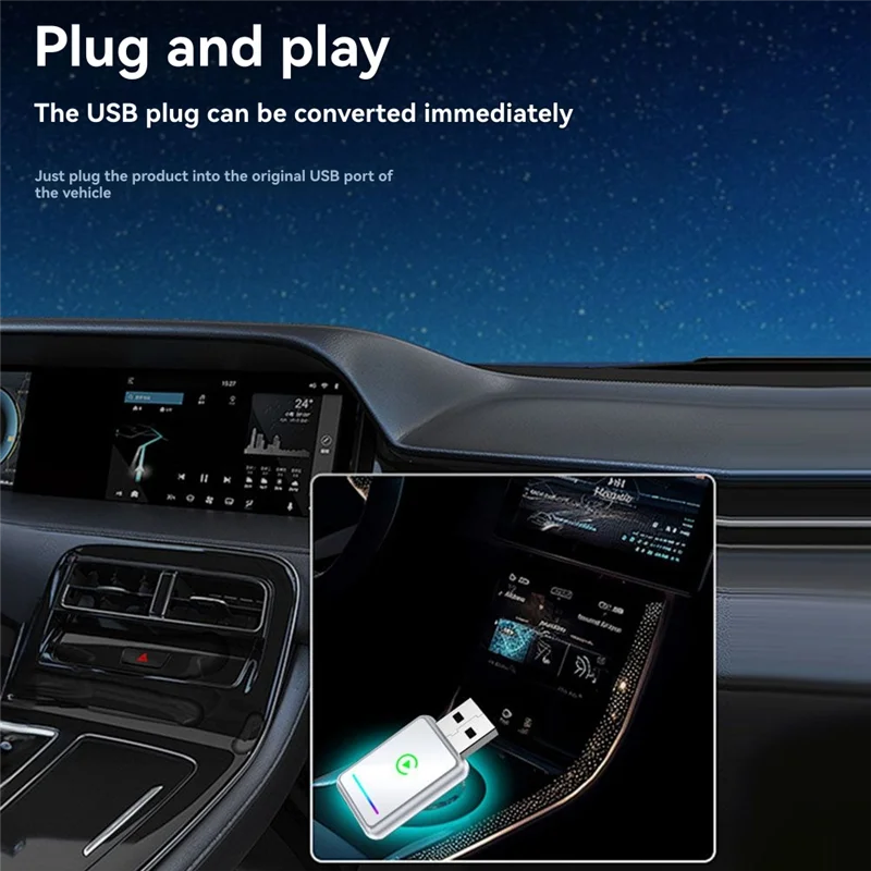 FORW-2In1 Беспроводной адаптер Carplay USB-ключ Smart Carplay и Android Auto адаптер Plug and Play Проводной Carplay к беспроводному устройству
FORW-2In1 Беспроводной адаптер Carplay USB-ключ Smart Carplay и Android Auto адаптер Plug and Play Проводной Carplay к беспроводному устройству