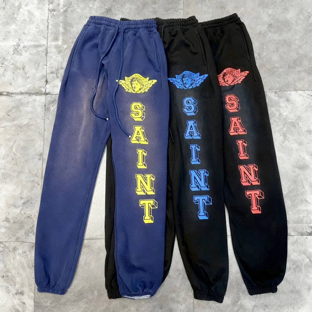 Винтажные спортивные брюки с надписью Waed Angels, свободного кроя, с эластичным поясом, из хлопка, для подростков, повседневные, осенне-зимние
Винтажные спортивные брюки с надписью Waed Angels, свободного кроя, с эластичным поясом, из хлопка, для подростков, повседневные, осенне-зимние