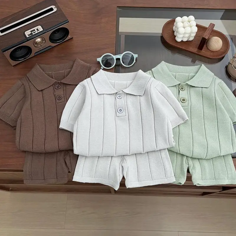 2026 Summer New Baby Short Sleeve Sweater Set For Boys Girls Infant Thin Cotton Knit Tops + Shorts 2pcs Suit Toddler Outfits
2026 Summer New Baby Short Sleeve Sweater Set For Boys Girls Infant Thin Cotton Knit Tops + Shorts 2pcs Suit Toddler Outfits