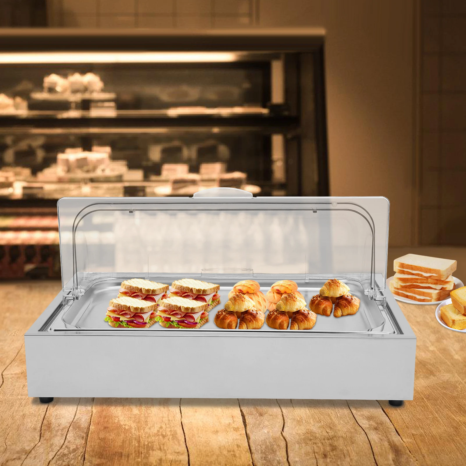 Ice Food Serving Display Tray Buffet Cold Serving Cooler Platter Cooling Food Dishes Plate for Buffet, Party, and Street Vendor
Ice Food Serving Display Tray Buffet Cold Serving Cooler Platter Cooling Food Dishes Plate for Buffet, Party, and Street Vendor