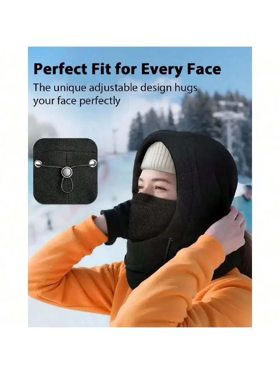 Windproof Balaclava Ski Mask For Adults, Warm Fleece Face Cover Neck Warmer Helmet Compatible
Windproof Balaclava Ski Mask For Adults, Warm Fleece Face Cover Neck Warmer Helmet Compatible