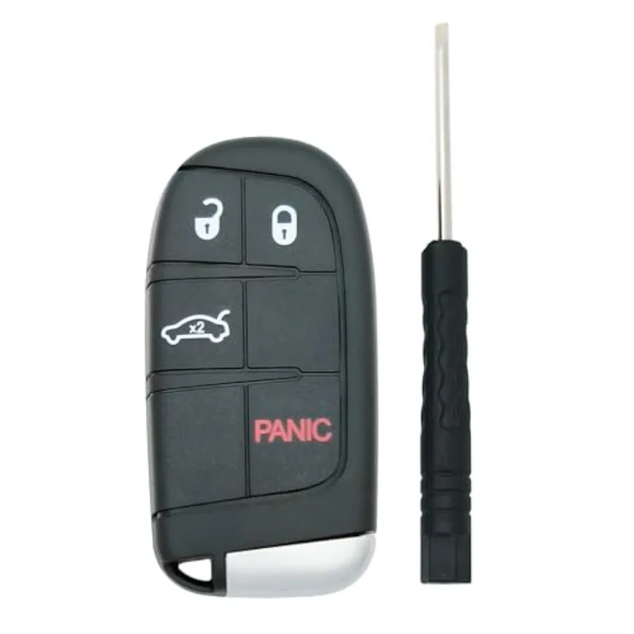 Remote Smart Key Fob Shell Case Fit for Dodge Charger Challenger 2019-2022 Chrysler 200 300 Keyless Entry Replacement Car Key C
Remote Smart Key Fob Shell Case Fit for Dodge Charger Challenger 2019-2022 Chrysler 200 300 Keyless Entry Replacement Car Key C
