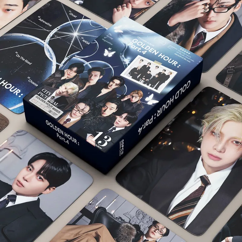 55Pcs Ateez Laser Reflective Holographic Card Flash Card Delicate Collectible Merchandise for Fans Daily Display and Collection
55Pcs Ateez Laser Reflective Holographic Card Flash Card Delicate Collectible Merchandise for Fans Daily Display and Collection