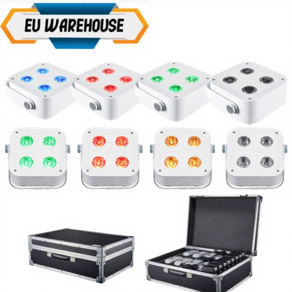 EU Warehouse DDP IR4 White Mini Spot Uplights 8pcs With Case Battery Wireless RGBWA+UV LED Wedding Party Wedding Par Dj Lights
EU Warehouse DDP IR4 White Mini Spot Uplights 8pcs With Case Battery Wireless RGBWA+UV LED Wedding Party Wedding Par Dj Lights