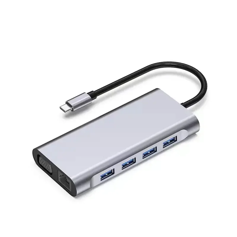 Многоцелевая док-станция Type-C 11 в 1, док-станция Type-C к HMI RJ45, док-концентратор VGA, высокоскоростной концентратор
Многоцелевая док-станция Type-C 11 в 1, док-станция Type-C к HMI RJ45, док-концентратор VGA, высокоскоростной концентратор