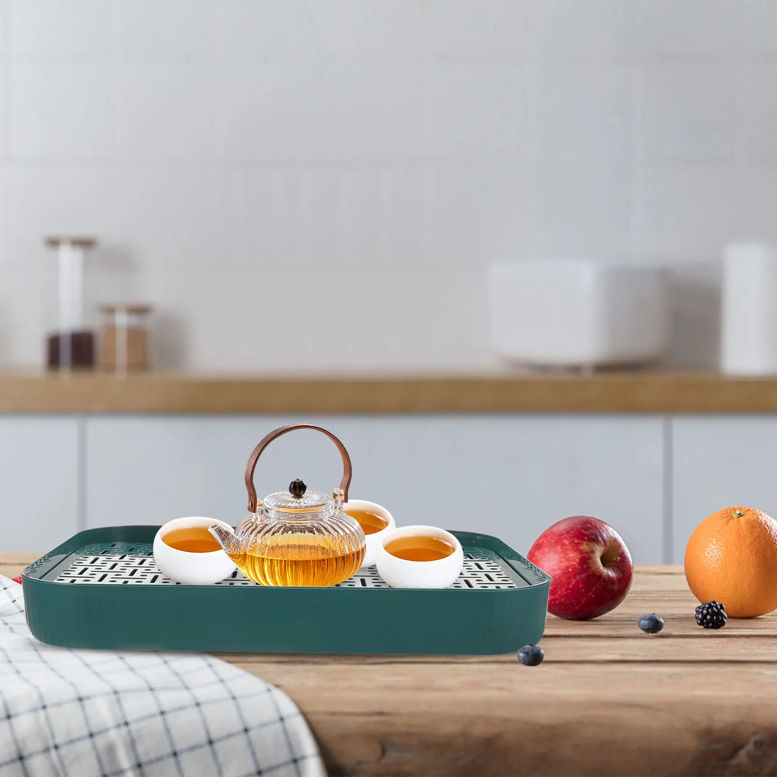 Double Layer Draining Tray Premium Material Kitchen Organizer Fruit Snacks Storage Easy Clean Home Decor Tea Tray
Double Layer Draining Tray Premium Material Kitchen Organizer Fruit Snacks Storage Easy Clean Home Decor Tea Tray