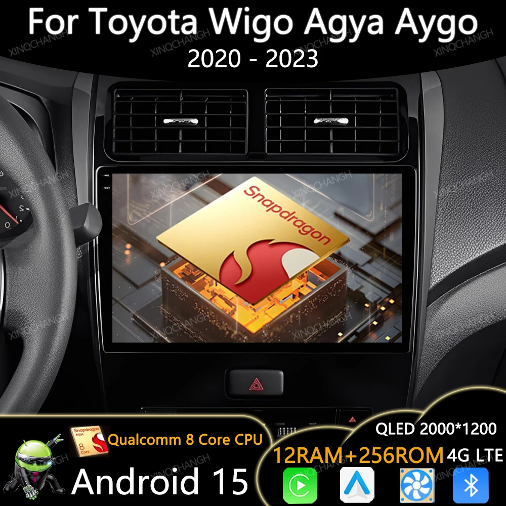Автомобильный радиоприемник Android 15 для Toyota Wigo Agya Aygo 2020-2023 BT Мультимедийный видеоплеер GPS Головное устройство 4G LTE 5G WIFI Carplay Auto
Автомобильный радиоприемник Android 15 для Toyota Wigo Agya Aygo 2020-2023 BT Мультимедийный видеоплеер GPS Головное устройство 4G LTE 5G WIFI Carplay Auto