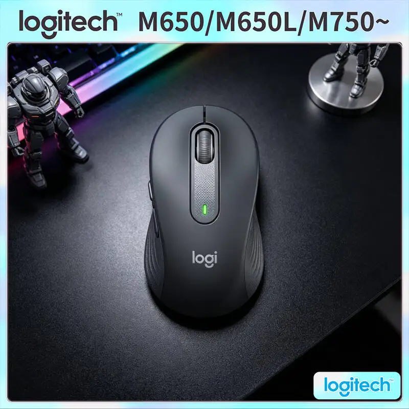 Logitech M650/M650L Wireless Ergonomic Mouse - 90% Quieter Operation, Dual Connectivity, 5 Custom Buttons, 24-Month Standby
Logitech M650/M650L Wireless Ergonomic Mouse - 90% Quieter Operation, Dual Connectivity, 5 Custom Buttons, 24-Month Standby