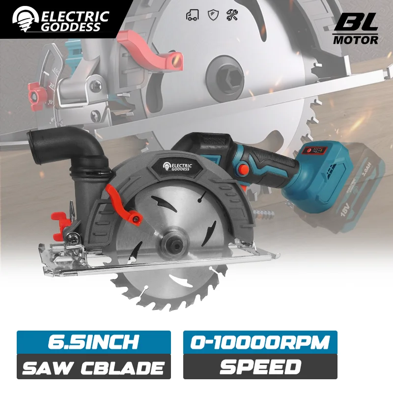 Электрическая богиня, 10000 об/мин, бесщеточный двигатель, аккумуляторная электрическая циркулярная пила, 1500 Вт, деревообрабатывающая бензопила для батареи Makita 18 В Булавка
Электрическая богиня, 10000 об/мин, бесщеточный двигатель, аккумуляторная электрическая циркулярная пила, 1500 Вт, деревообрабатывающая бензопила для батареи Makita 18 В Булавка