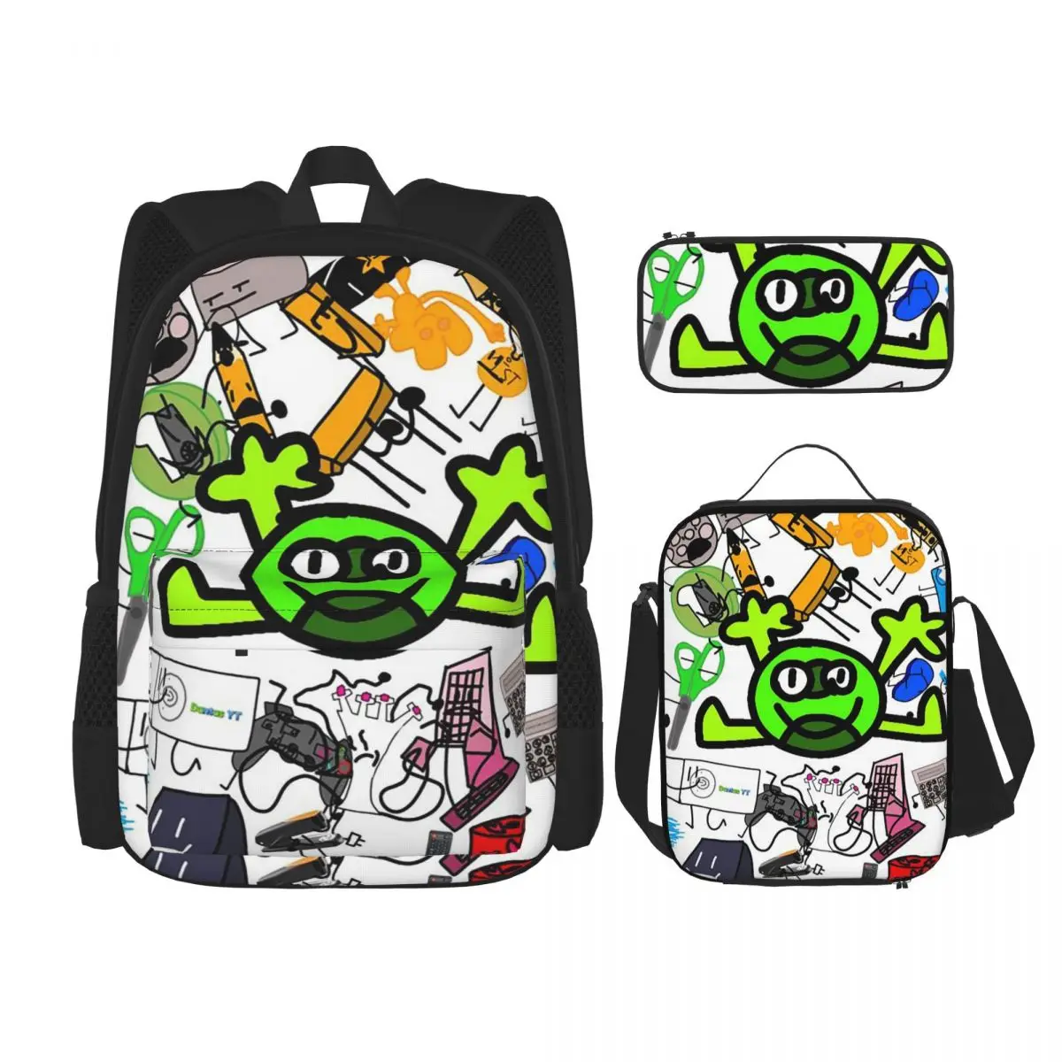 BFDI Backpacks Boys Girls Bookbag Students School Bags Kids Rucksack Lunch Bag Pen Bag Three-Piece Set
BFDI Backpacks Boys Girls Bookbag Students School Bags Kids Rucksack Lunch Bag Pen Bag Three-Piece Set