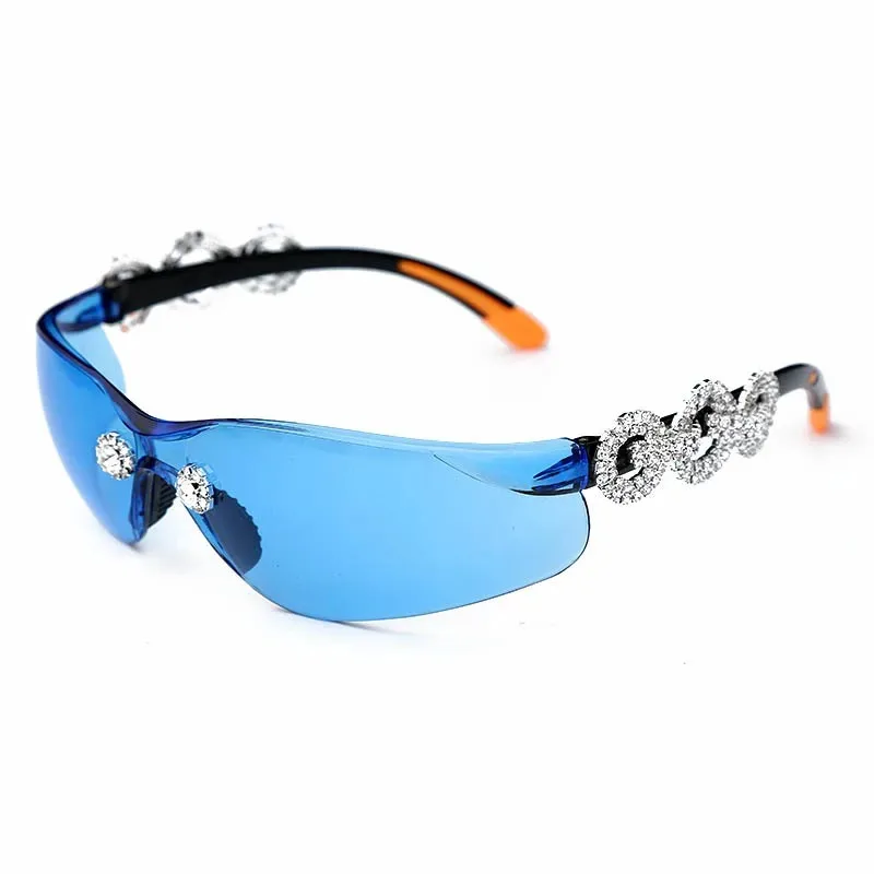 Diamond Goggle Sunglasses Women Men Brand Windshield Y2k Sun Glasses UV Protection Punk Rhinestone Glasses Feminino De Sol Gafas
Diamond Goggle Sunglasses Women Men Brand Windshield Y2k Sun Glasses UV Protection Punk Rhinestone Glasses Feminino De Sol Gafas