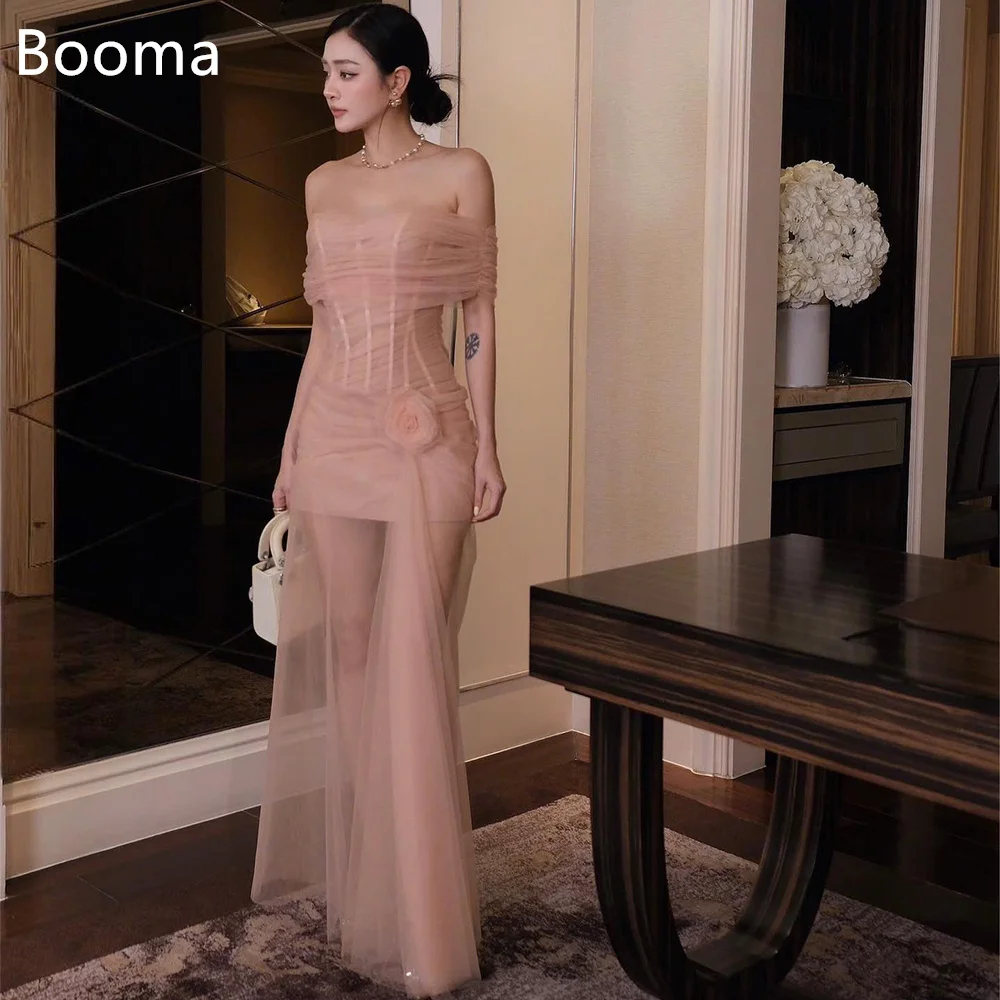 Booma Mermaid Elegant Tulle Prom Dresses Off The Shoulder Formal Gowns for Women Long Flower Evening Dress Customized 2025
Booma Mermaid Elegant Tulle Prom Dresses Off The Shoulder Formal Gowns for Women Long Flower Evening Dress Customized 2025