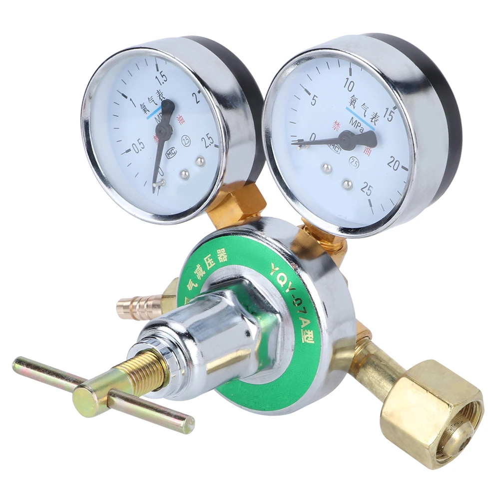Two-Channel Type Oxygen Gas Regulator Gauge Gas Cylinder Pressure Reducer Reducing Valve Equipments Brass
Two-Channel Type Oxygen Gas Regulator Gauge Gas Cylinder Pressure Reducer Reducing Valve Equipments Brass