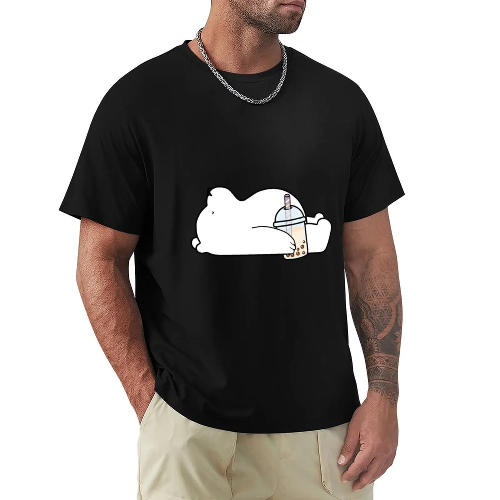 Little Bear Chilling with it's Boba Tea T-Shirt graphics valentines boutique clothes shirts men
Little Bear Chilling with it's Boba Tea T-Shirt graphics valentines boutique clothes shirts men