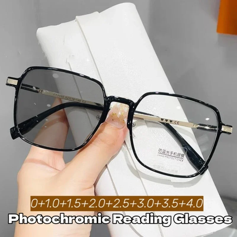 Luxury Design Photochromic Glasses for Men Women Fashion Color Changing Reading Glasses Unisex Vintage Presbyopia Diopters
Luxury Design Photochromic Glasses for Men Women Fashion Color Changing Reading Glasses Unisex Vintage Presbyopia Diopters