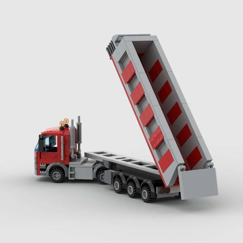 MOC-119516 City New Model Semi-Trailer Dump Truck Red 355 Parts Boys Children's Birthday Assembly Building Block Toy Gift
MOC-119516 City New Model Semi-Trailer Dump Truck Red 355 Parts Boys Children's Birthday Assembly Building Block Toy Gift