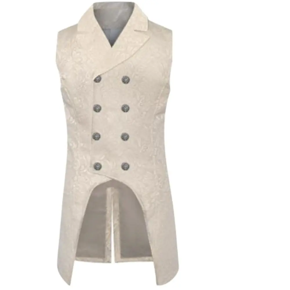 Double Breasted Waistcoat Male Stage Prom Cosplay Costume Mens Gothic Steampunk Slim Fit Vest Medieval Spring Jacquard Trench
Double Breasted Waistcoat Male Stage Prom Cosplay Costume Mens Gothic Steampunk Slim Fit Vest Medieval Spring Jacquard Trench