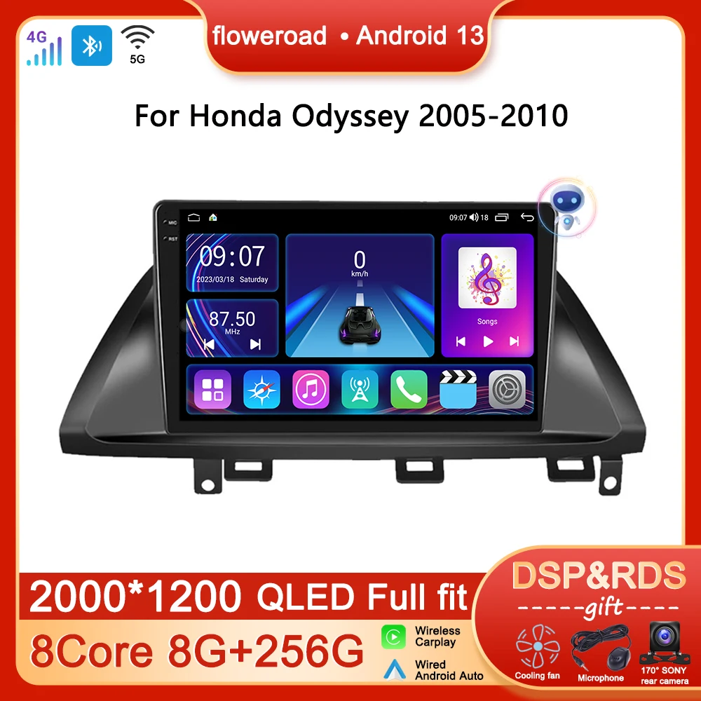 Intelligent System Android For Honda Odyssey 2005-2010 LHD Car Radio Multimedia Player GPS Navigation Apple Carplay Stereo Video
Intelligent System Android For Honda Odyssey 2005-2010 LHD Car Radio Multimedia Player GPS Navigation Apple Carplay Stereo Video