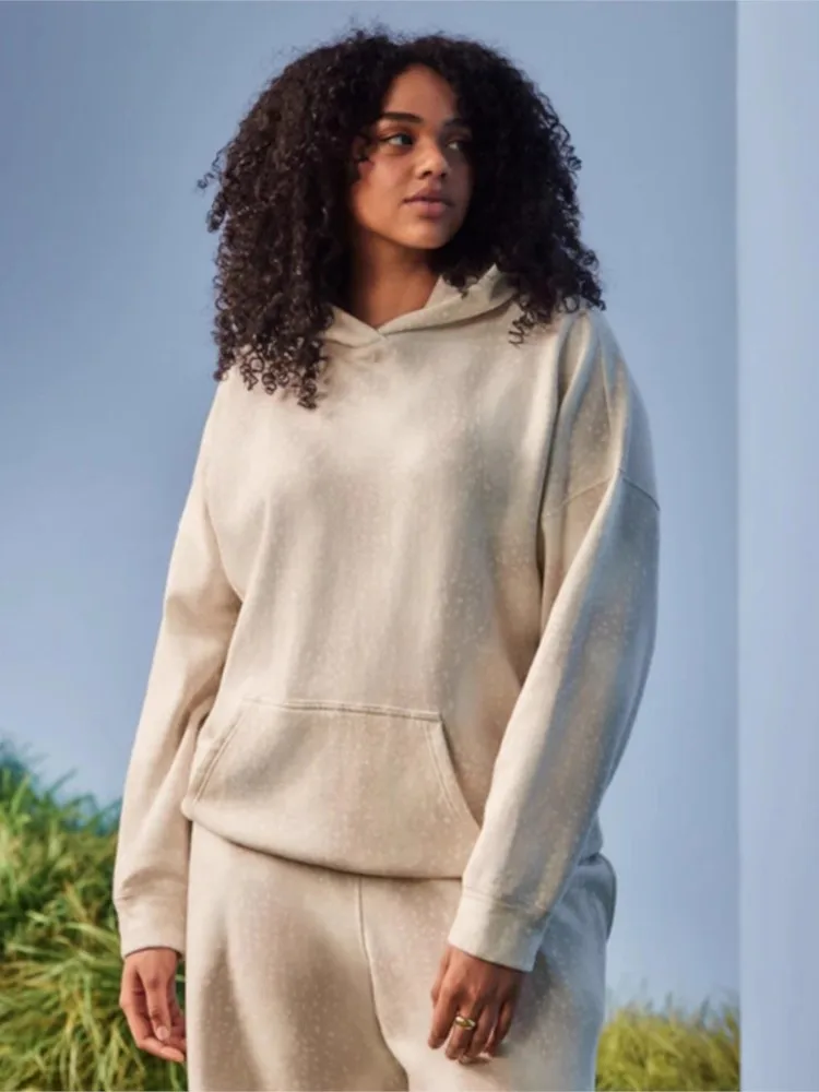 Female Solid Color Loose Sweatshirt Two-piece Sets Fashion Hooded Hood With Pocket Wide-leg Pants Suit Autumn Winter Lady Outfit
Female Solid Color Loose Sweatshirt Two-piece Sets Fashion Hooded Hood With Pocket Wide-leg Pants Suit Autumn Winter Lady Outfit