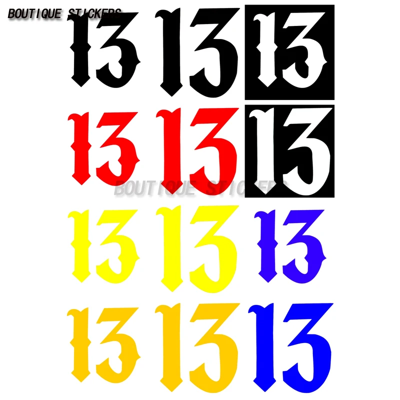 Number 13 Sticker Vinyl Decal Lucky Die Cut - Car Window Wall Decor
Number 13 Sticker Vinyl Decal Lucky Die Cut - Car Window Wall Decor