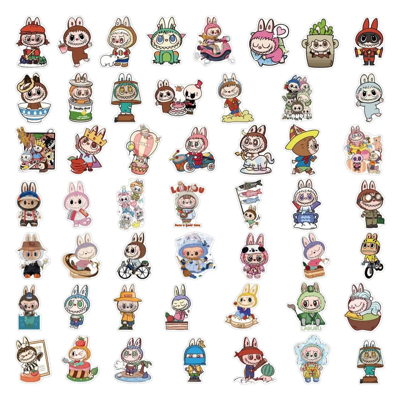 50pcs Anime LABUBU stickers, waterproof graffiti, luggage, diary, notebook, stationery, children's stickers, toys
50pcs Anime LABUBU stickers, waterproof graffiti, luggage, diary, notebook, stationery, children's stickers, toys