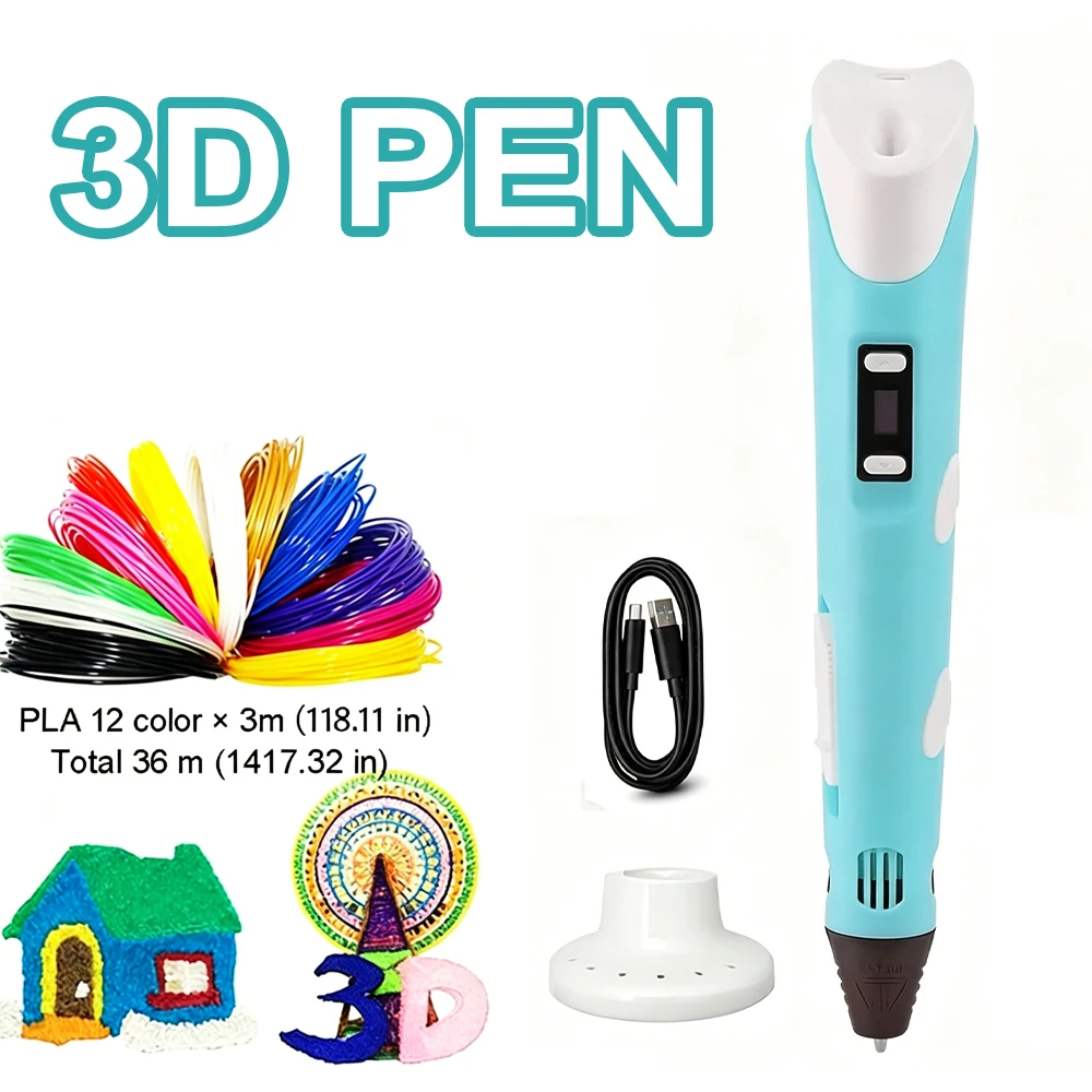 NEW 3D Printing Pen 3d Pen Set LCD Display with PLA Filament for Kids Chidren Child's Birthday Christmas Creative DIY Gift
NEW 3D Printing Pen 3d Pen Set LCD Display with PLA Filament for Kids Chidren Child's Birthday Christmas Creative DIY Gift