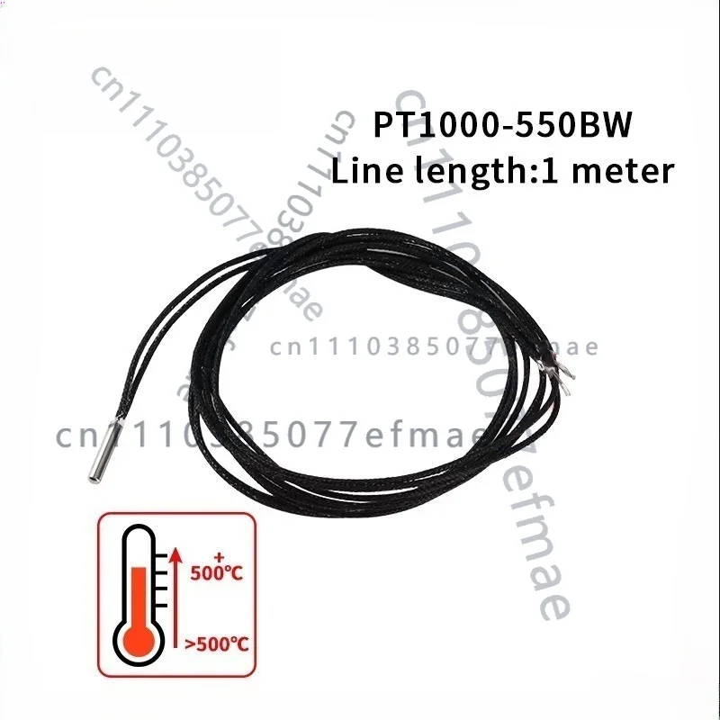 PT1000 Platinum Resistor Temperature Sensor Probe PT1000-550BW FOR Voron Compatible
PT1000 Platinum Resistor Temperature Sensor Probe PT1000-550BW FOR Voron Compatible