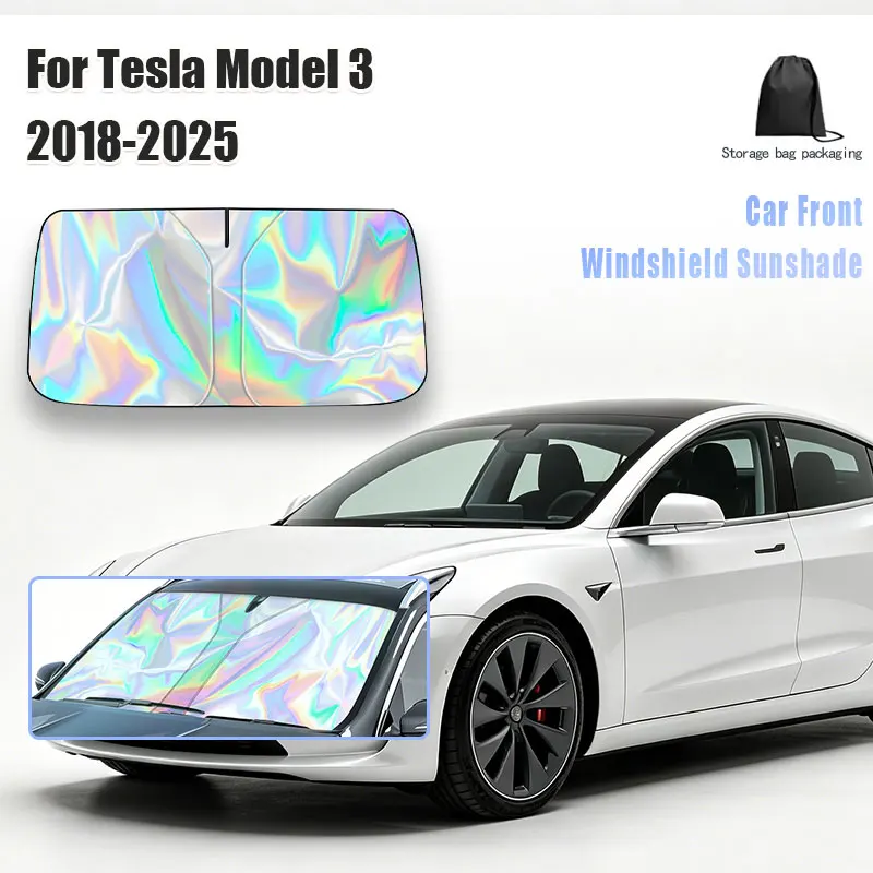 For Tesla Model 3 2018-2025 Car Windshield Sunshade Cover Front Window Sun Shade Visor Auto Interior UV Protection
For Tesla Model 3 2018-2025 Car Windshield Sunshade Cover Front Window Sun Shade Visor Auto Interior UV Protection