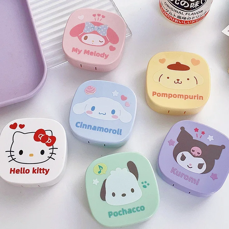 Kawaii Contact Lenses Box Hello Kitty Cinnamoroll Kuromi Portable Travel Contact Lens Case with Tweezer Suction Stick 
Kawaii Contact Lenses Box Hello Kitty Cinnamoroll Kuromi Portable Travel Contact Lens Case with Tweezer Suction Stick