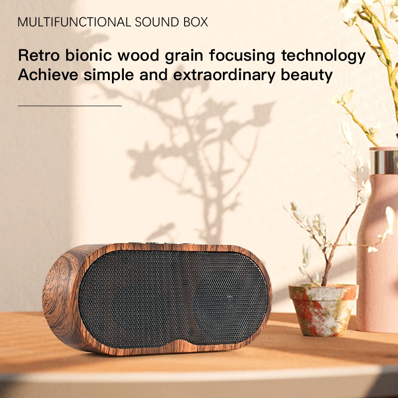 Wood grain Bluetooth speaker Retro mini Card radio Creative gift Multifunctional music player Radio High-quality speaker
Wood grain Bluetooth speaker Retro mini Card radio Creative gift Multifunctional music player Radio High-quality speaker